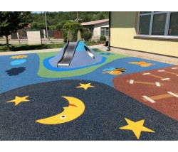 2D και 3D σχέδια χυτών δαπέδων ασφαλείας EPDM